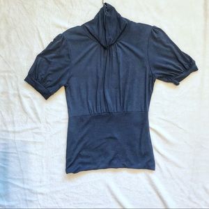 TwentyOne Blue ruched blouse
